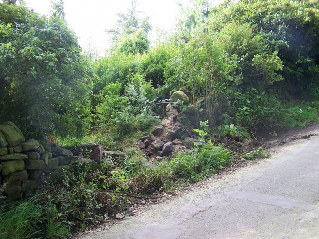 boundary wall damaged by collision