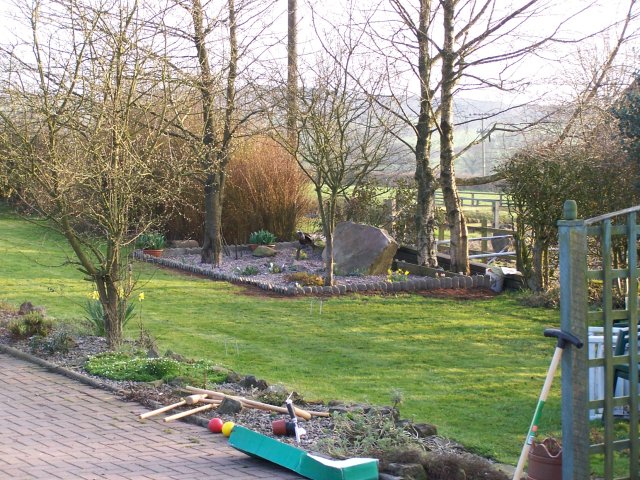 Finished Memorial garden awaiting the plaque