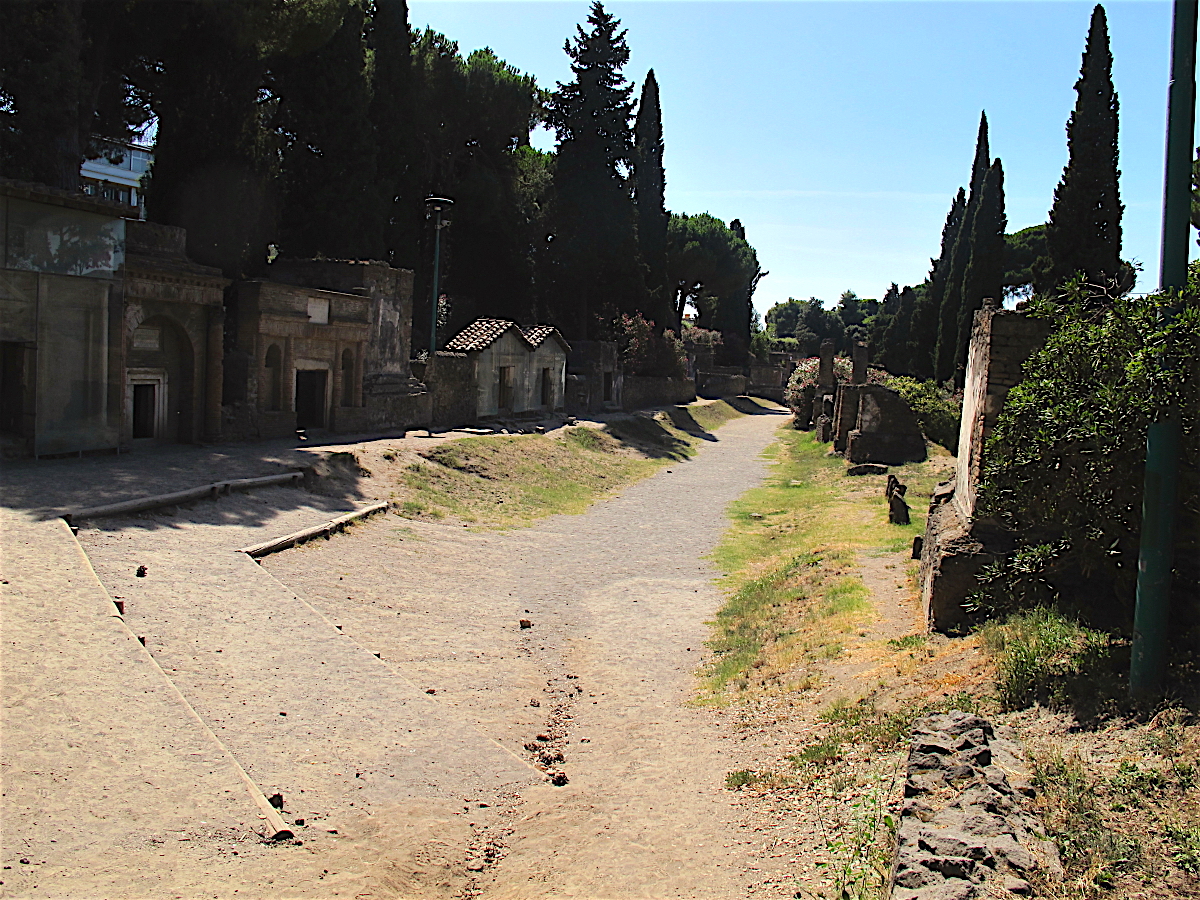 Some of the tombs in the necropolis by Porta Nacera