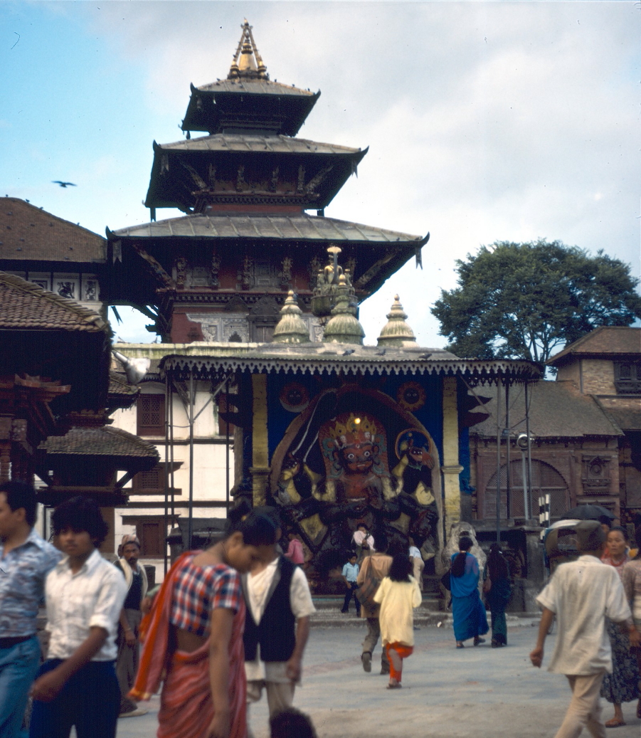 Temple scene in early evening