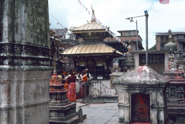 Golden roofed shrine at Swayambhunath Stupa