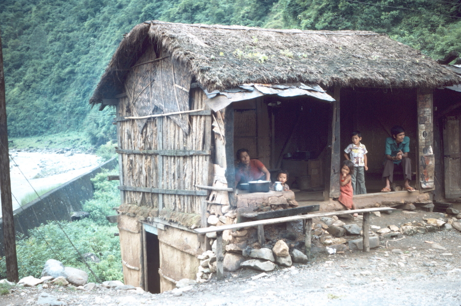 Small road side hut selling food
