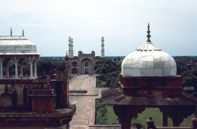 View across Akbar the Great's mausoleum at Sikhandra