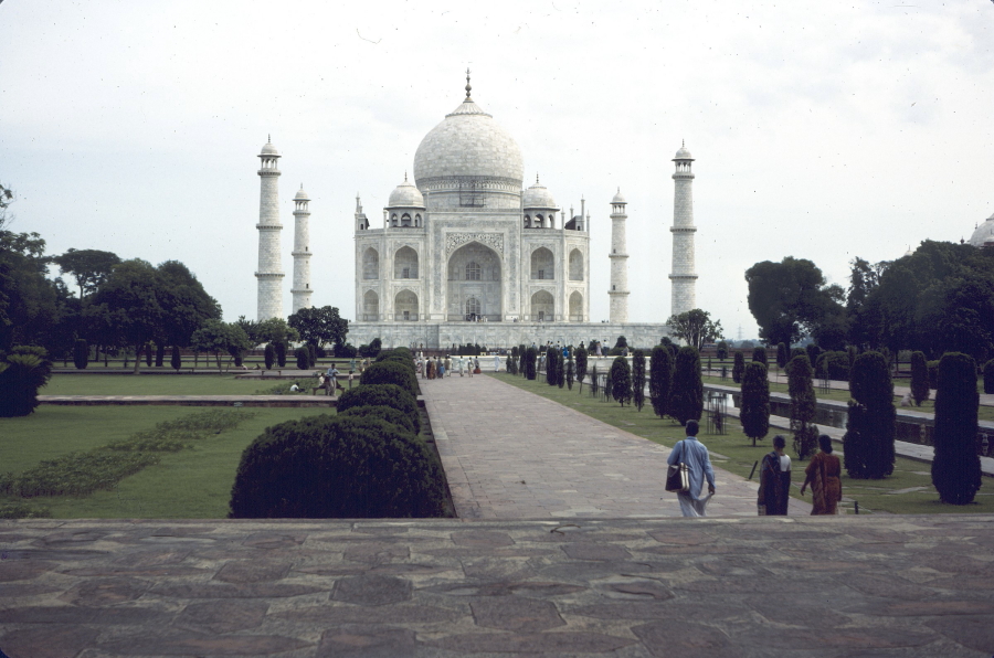 The Taj Mahal - first view from inside main gate