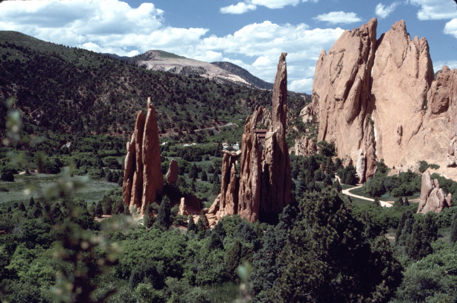 Rock pillars at the garden of the gods