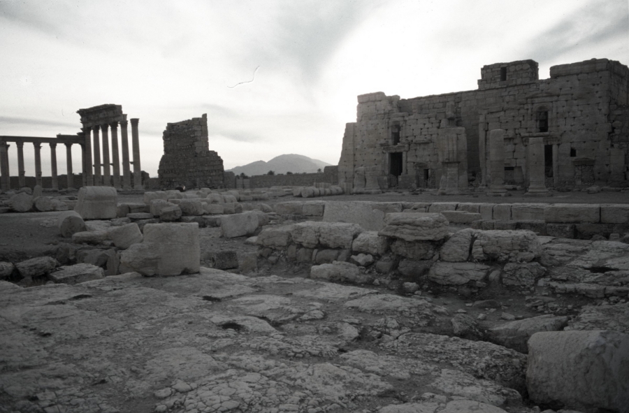 Old Palmyra at sunset
