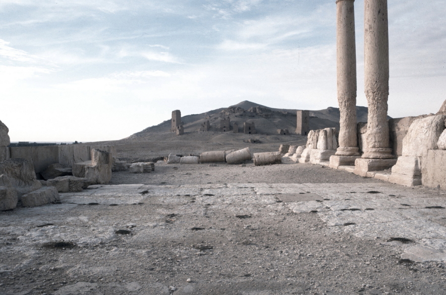 Palmyra looking towards Valley of Tombs