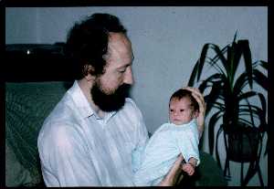 Andy with baby Katie 1991