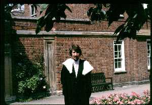 Andy graduating from Cambridge university 1979