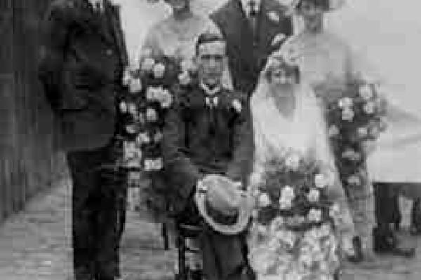 Wedding of James Hollingworth and Gladys Knowles 1920